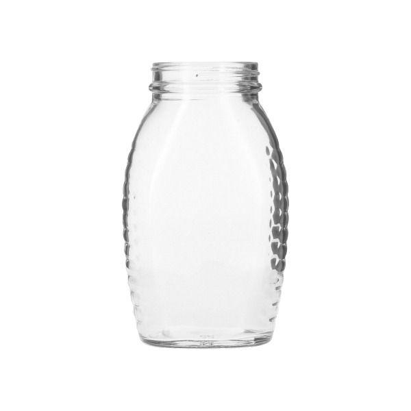 8oz (240ml) Flint (Clear) Economy Round Glass Jar (24-pack) - 58-400 Neck
