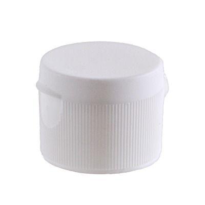 28-410 White Rib Side Matte Top Dispensing Snap Top Cap (0.125